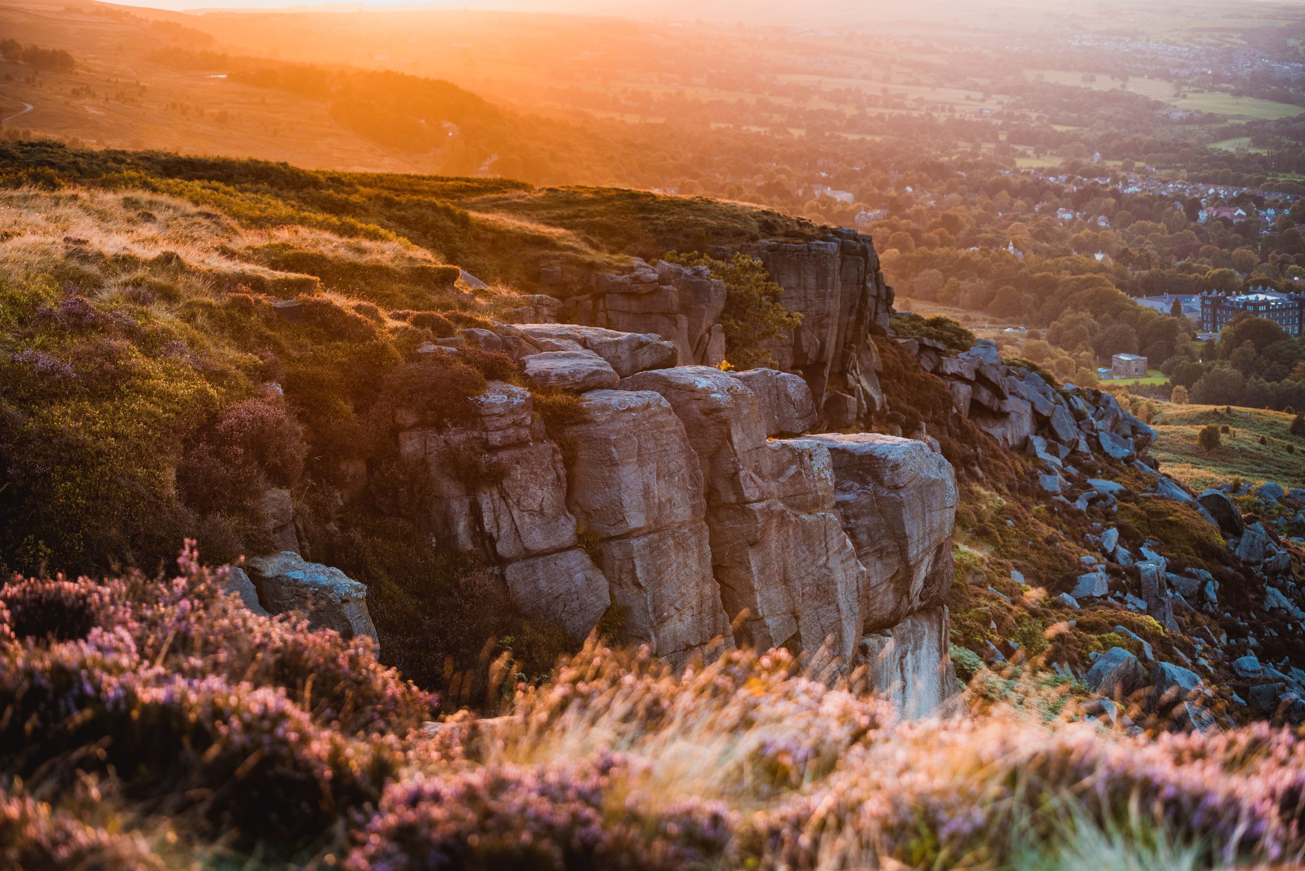 A photo shows Ilkley Moor in West Yorkshire.